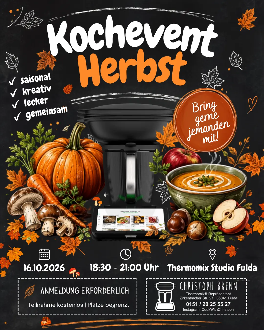 Thermomix Kochevent Herbst in Fulda am 16. Oktober 2026